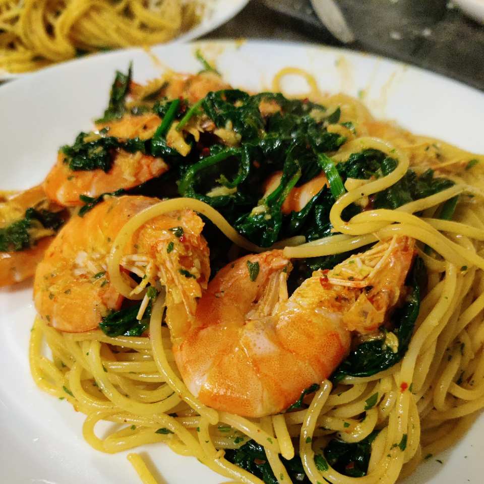 Kims Garnelen Spaghetti